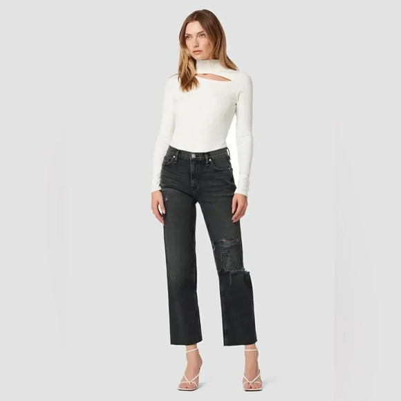 Hudson Remi High-Rise Straight Crop Jean - Picture 1 of 9